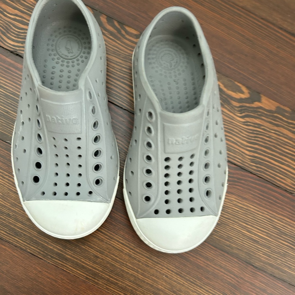 Native Gray Perforated Slip-Ons
